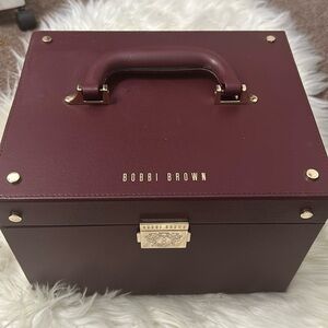 Bobbi Brown Maroon Makeup Organizer Box